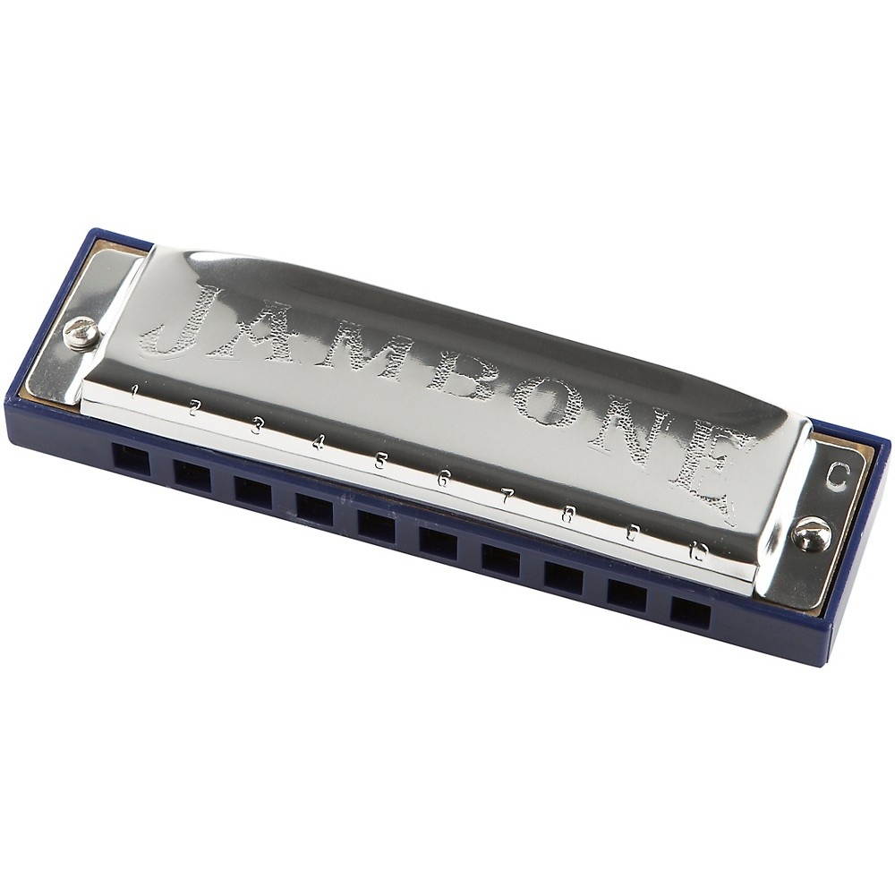 Jambone Harmonica C With Hohner Harmonica Holder