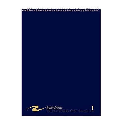 Roaring Spring Flipper Notebook Asst 8.5x11.5 80 Sht 1 Subject 11186 Pack Of 24