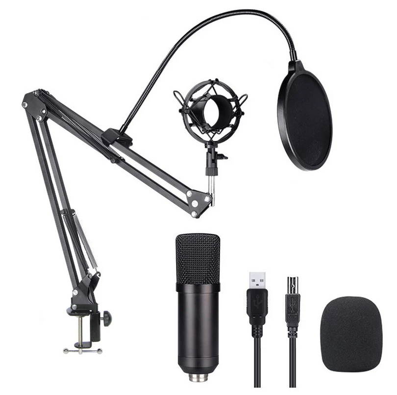USB Computer Microphone Set 192KHZ / 24Bit High Sampling Rate Professional Podcast Condenser Microphone For PC Karaoke YouTube