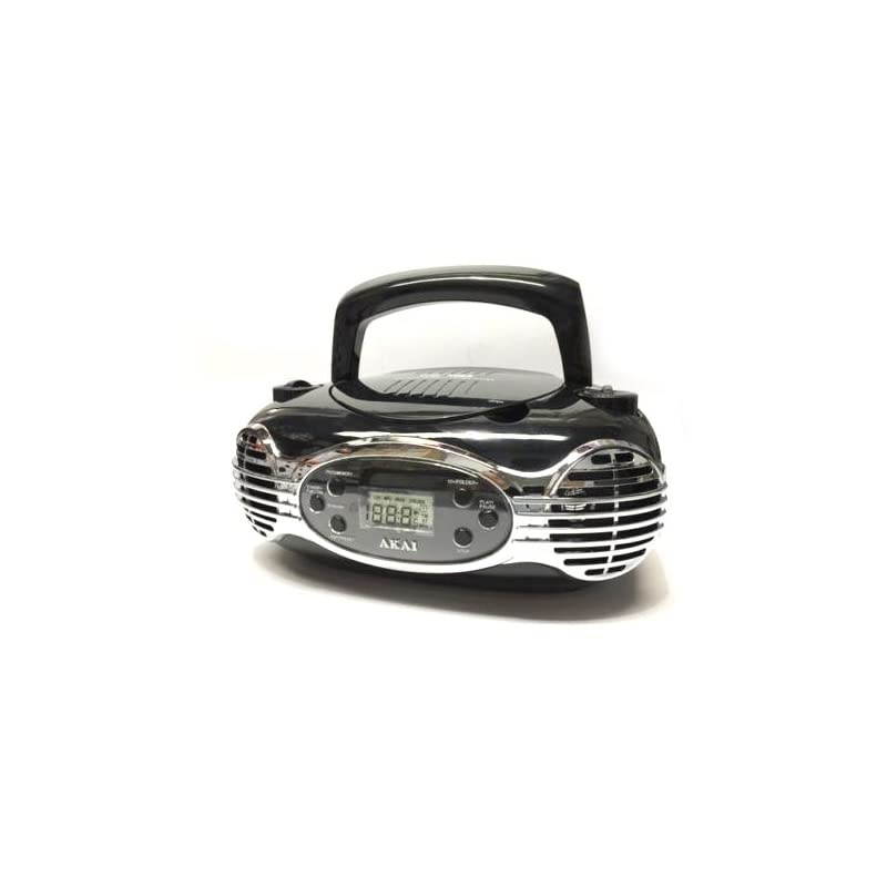 CD/FM Portable Boombox Limited Edition FM PLL Radio with LCD Display + Line in  CE2200R - Black