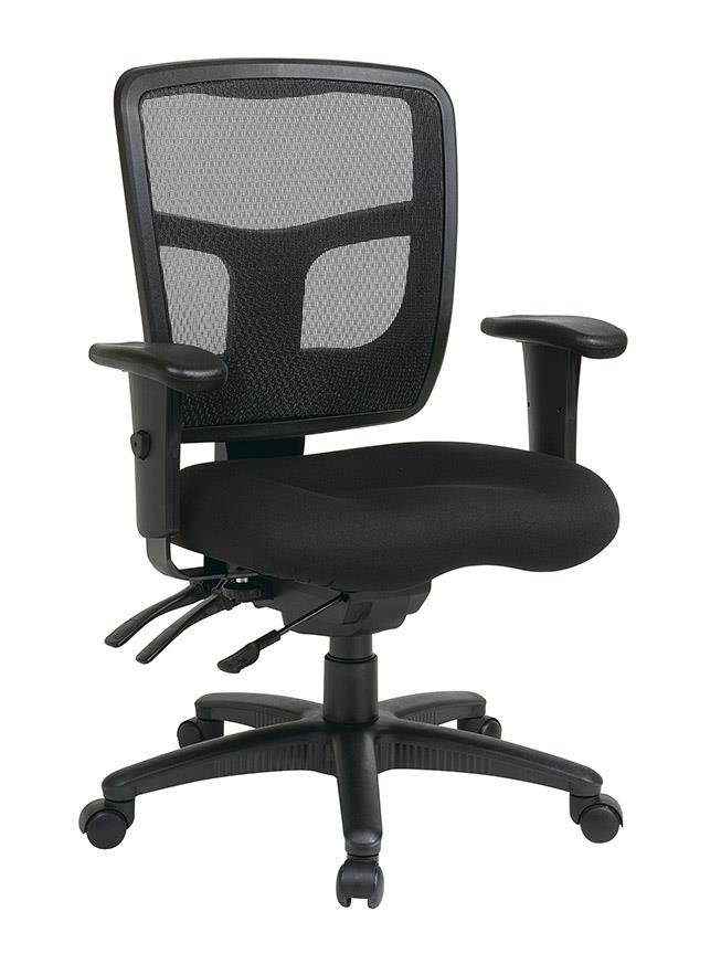Global Leather Task Chair, Black (8993BK450/550) 
