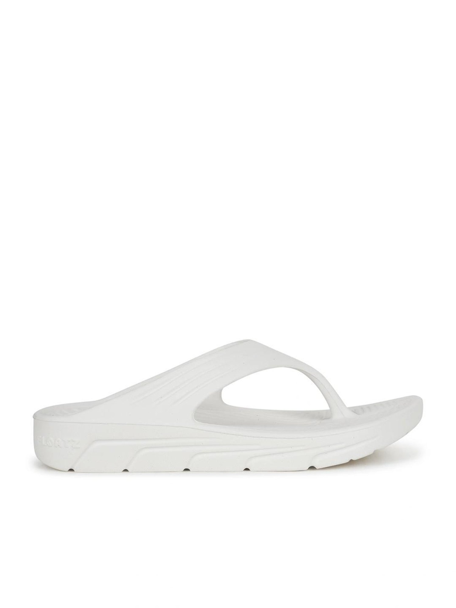 Floatz by Bata Women's  White Flip Flops