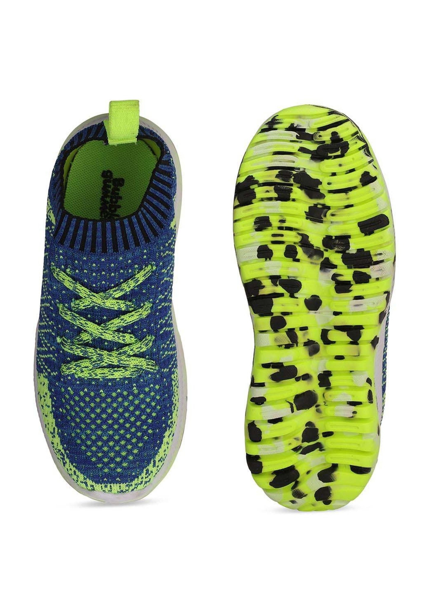 Bubblegummers by Bata Kids Blue & Green Lace Up Shoes