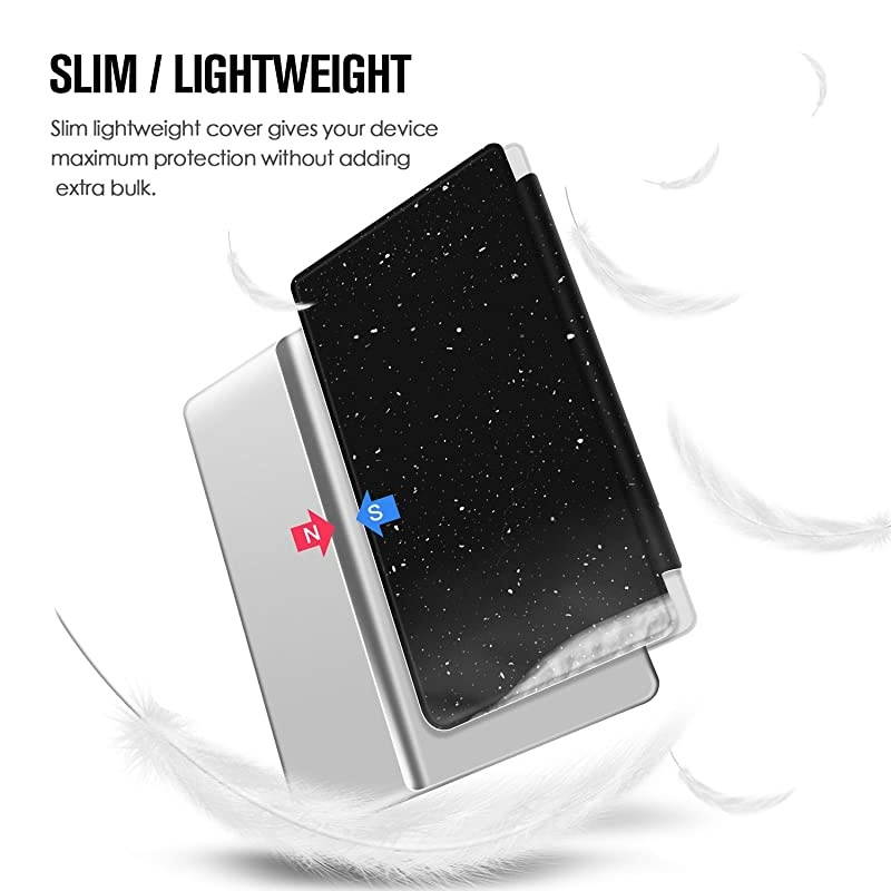 Colorful Case for All-New Kindle Oasis (10th Gen, 2019 Release & 9th Gen, 2017), Premium PU Leather Cover with Auto Wake/Sleep, Strong Adsorption for 7&rsquo;&rsquo;Kindle Oasis, The Boy and Fox