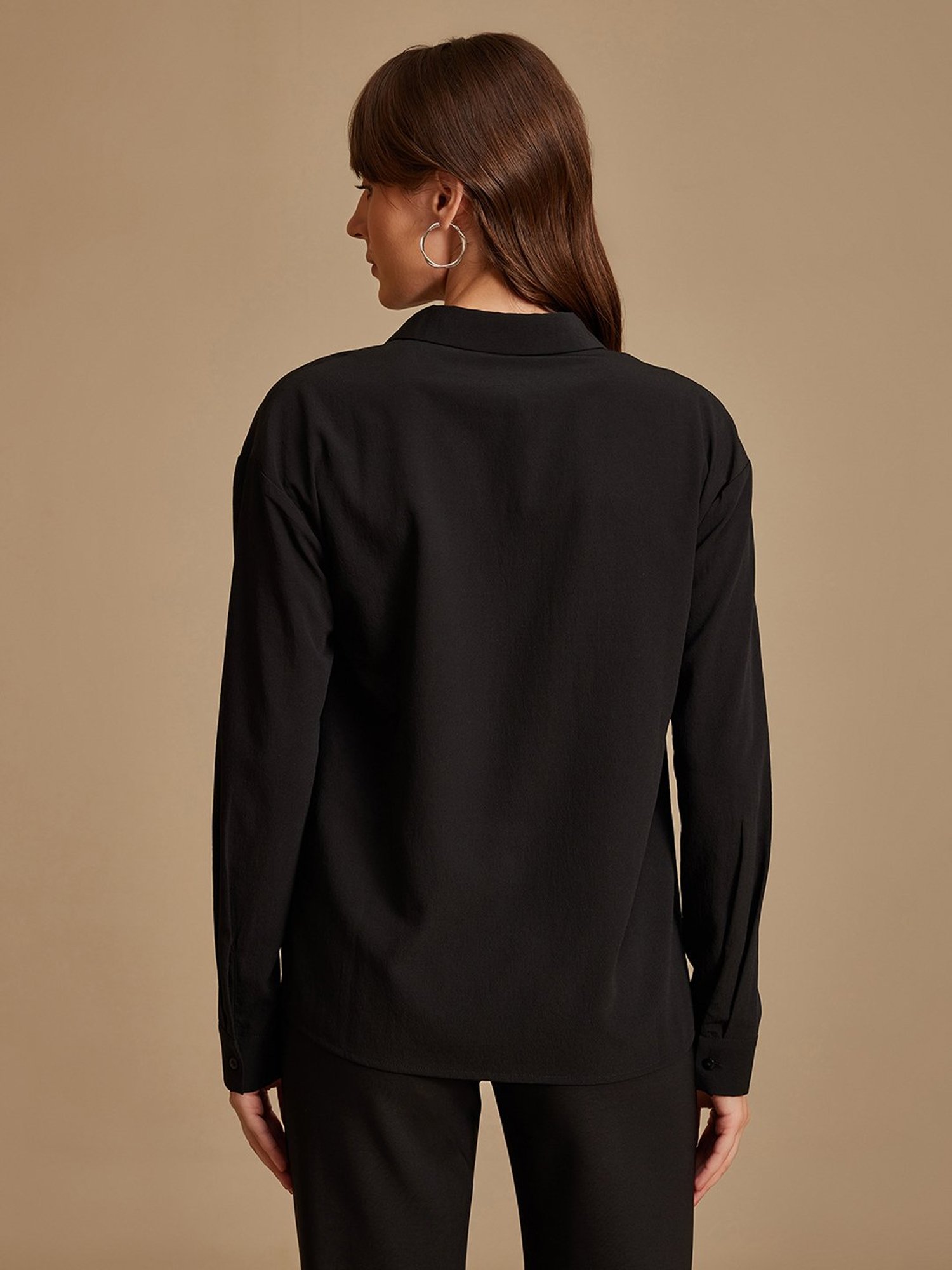 Kazo Black Embellished Shirt