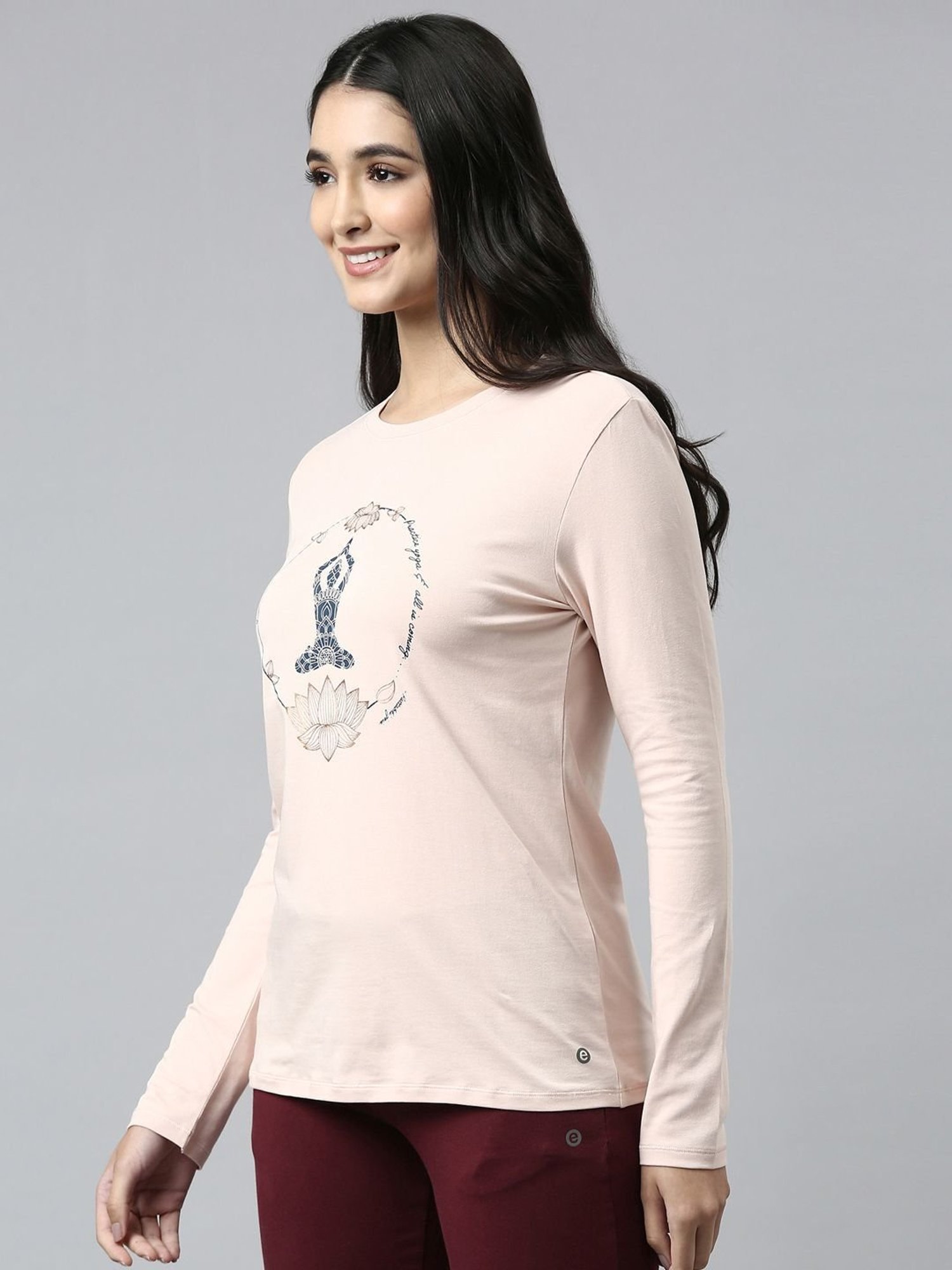 Enamor Pink Graphic Print T-Shirt