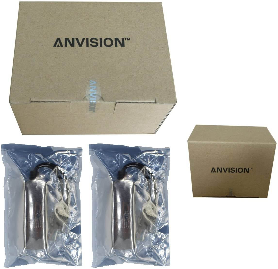 ANVISION 2-Pack Active PoE Splitter Adapter IEEE 802.3af Compliant 10/100Mbps DC 12V Output for IP Camera Wireless AP Router Voip Phone AV-PS12