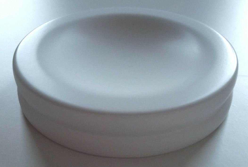 Wood Piano Caster Cups - Standard Size - White Satin Finish