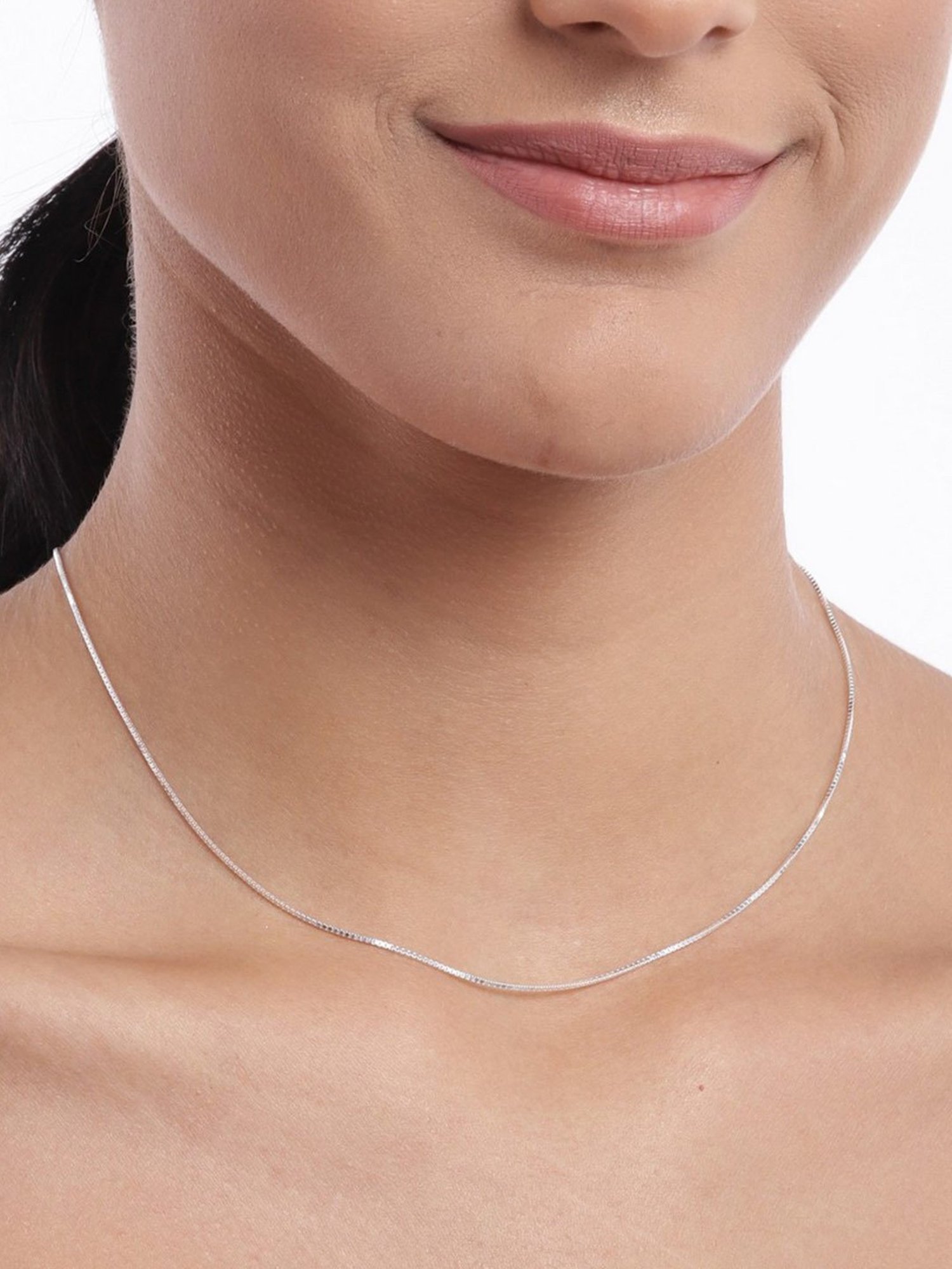 Zavya Sleek and Modern Golden Plated 92.5 Sterling Silver Box Chain