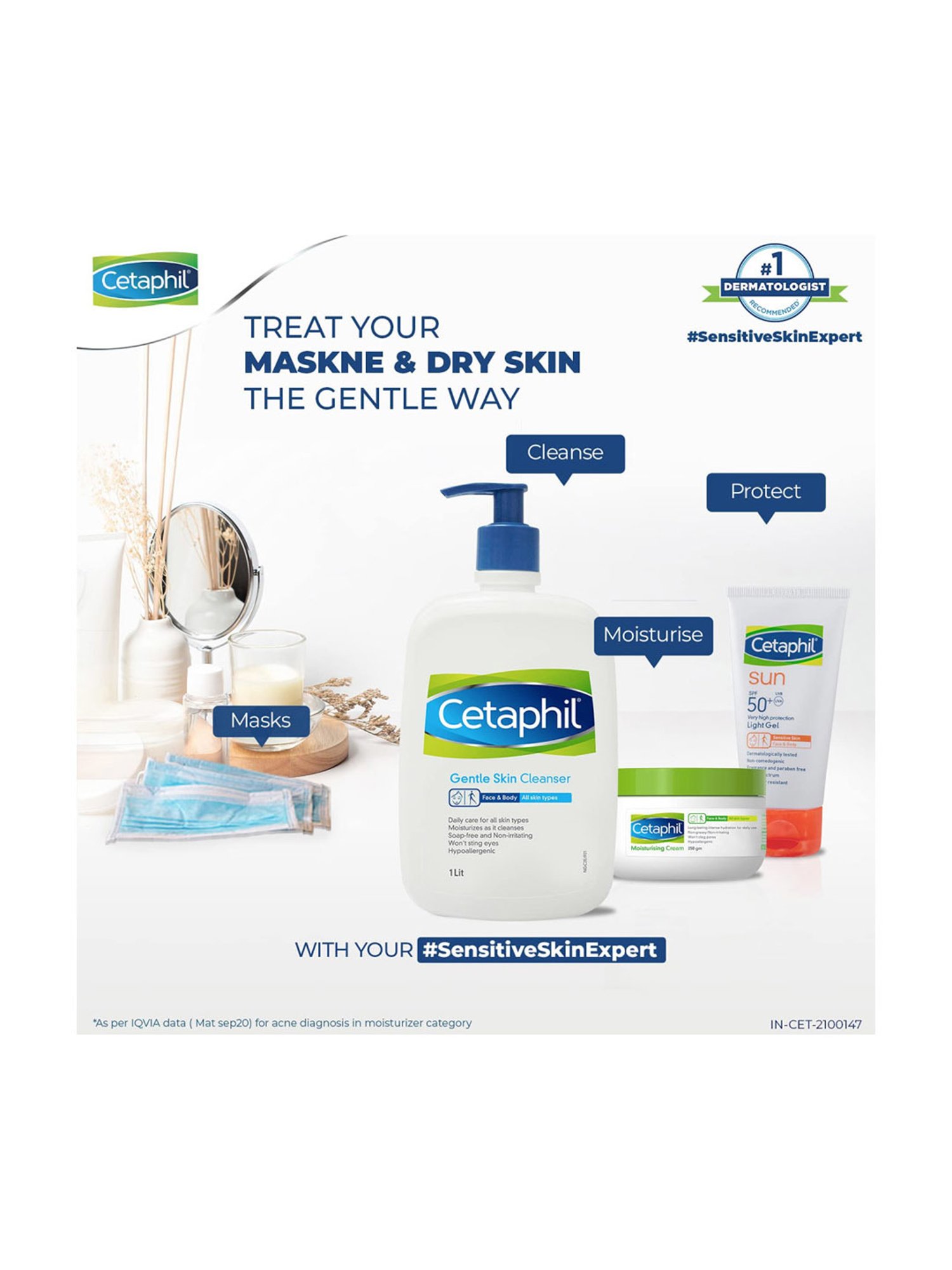 Cetaphil Gentle Skin Cleanser - 1000 ml