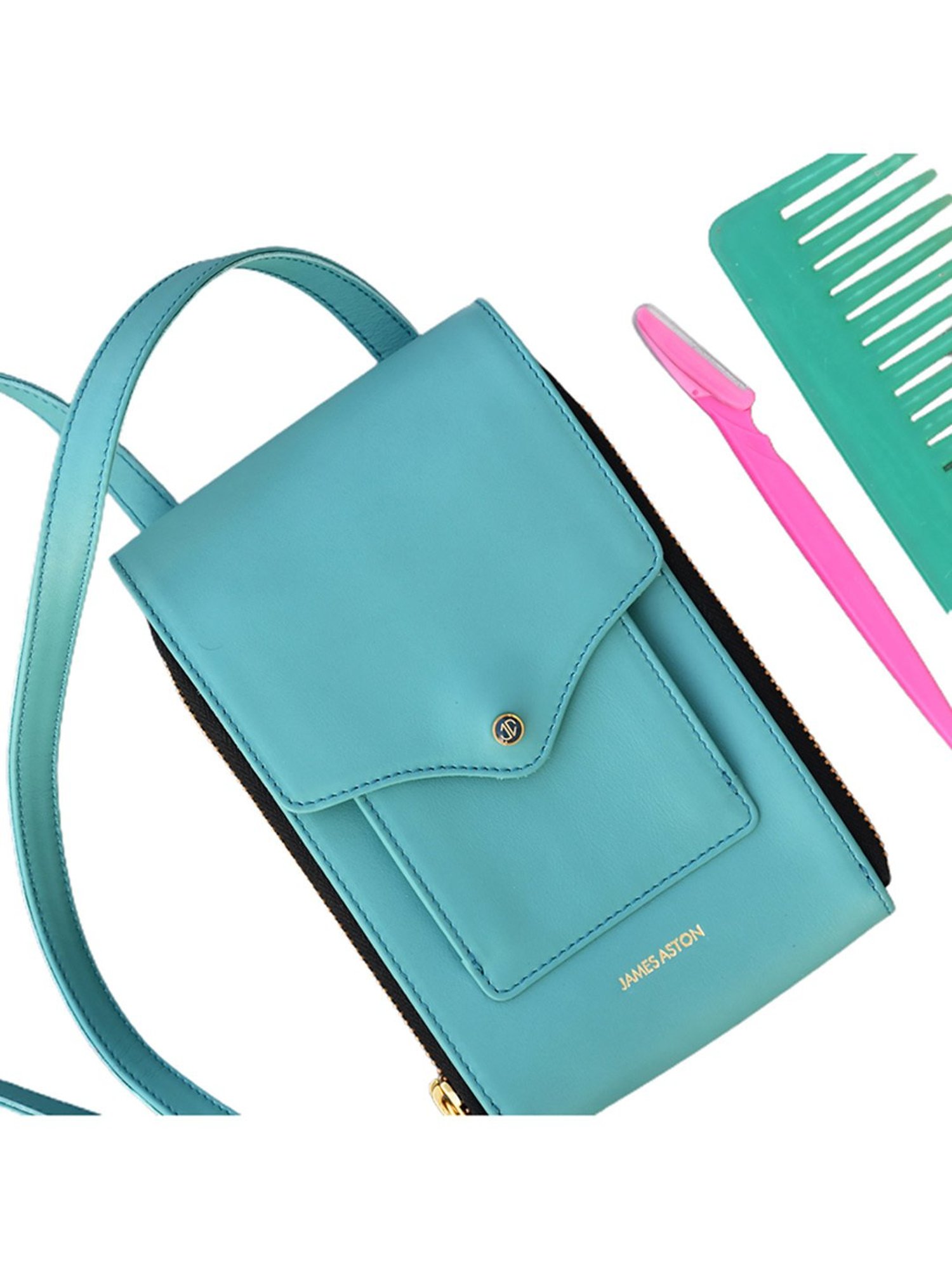 James Aston Aurora Turquoise Cross Body Bag