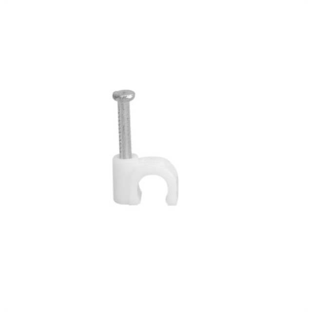 your cable store 100 pack white nail in ethernet cable clips 6mm