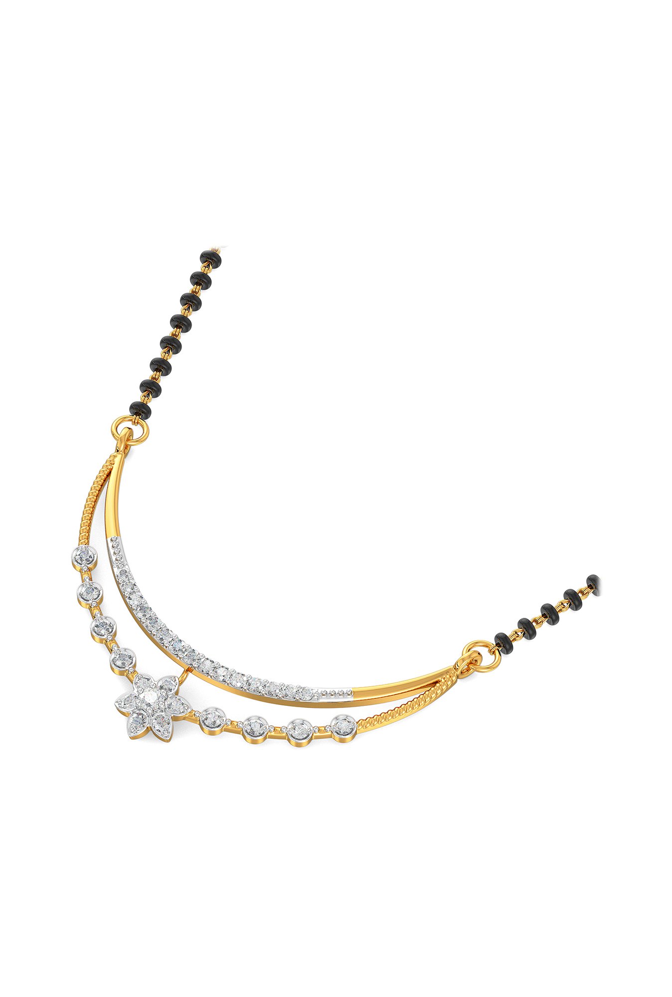 Waman Hari Pethe Jewellers 18k Gold & Diamond Mangalsutra for Women