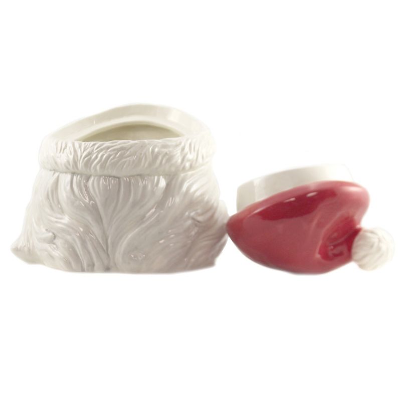 Tabletop 8.0" Santa Head Cookie Jar Christmas Treats Claus Pacific Trading  -  Food Storage Containers