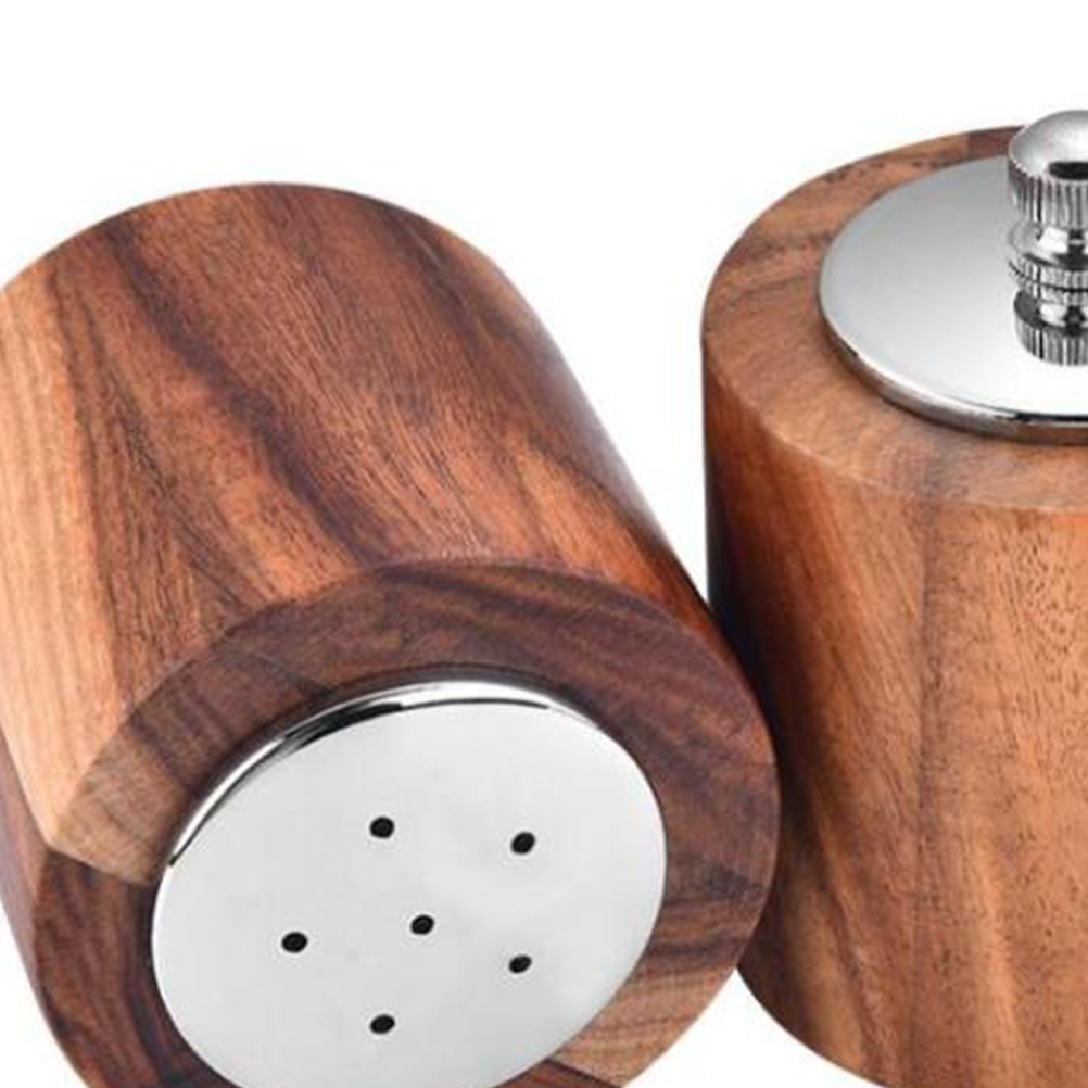 Wooden Pepper Spice Mill Grinder and Salt Shaker Manual Pepper Grinder Kitchen Grinder Tool Spice Jar Seasoning Bottle (Grinder)