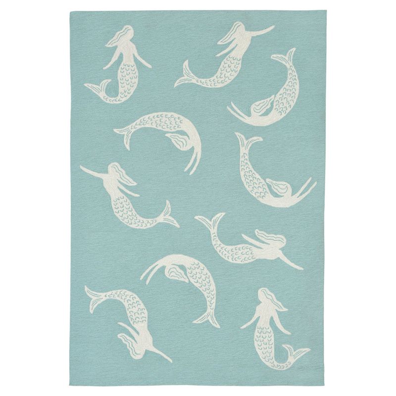 Blue Mermaid Tufted Area Rug 5'X7'6" - Liora Manne