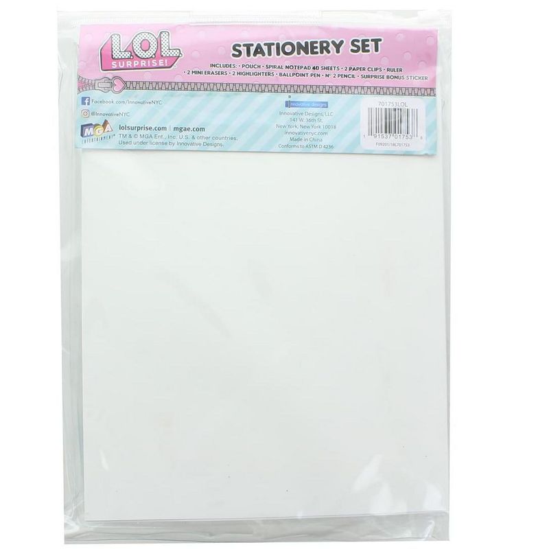 Innovative Designs LOL Surprise! 10-Piece Stationery Set
