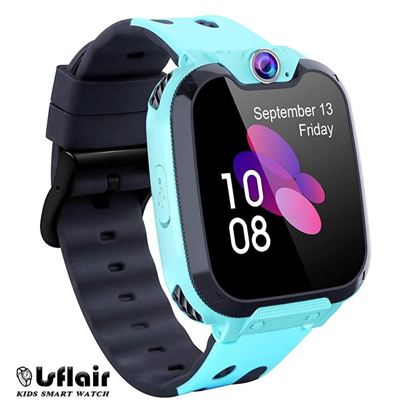 Smart Watch for Boys Girls - Games Smartwatches with Calls Camera Video Music Player Clock Calculator Watch Kid Electronic Learning Wristwatches for Children 4-12 y.o(Black)