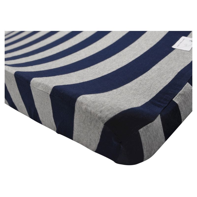 Burt's Bees Baby® Organic Changing Pad Cover - Stripe - Blueberry