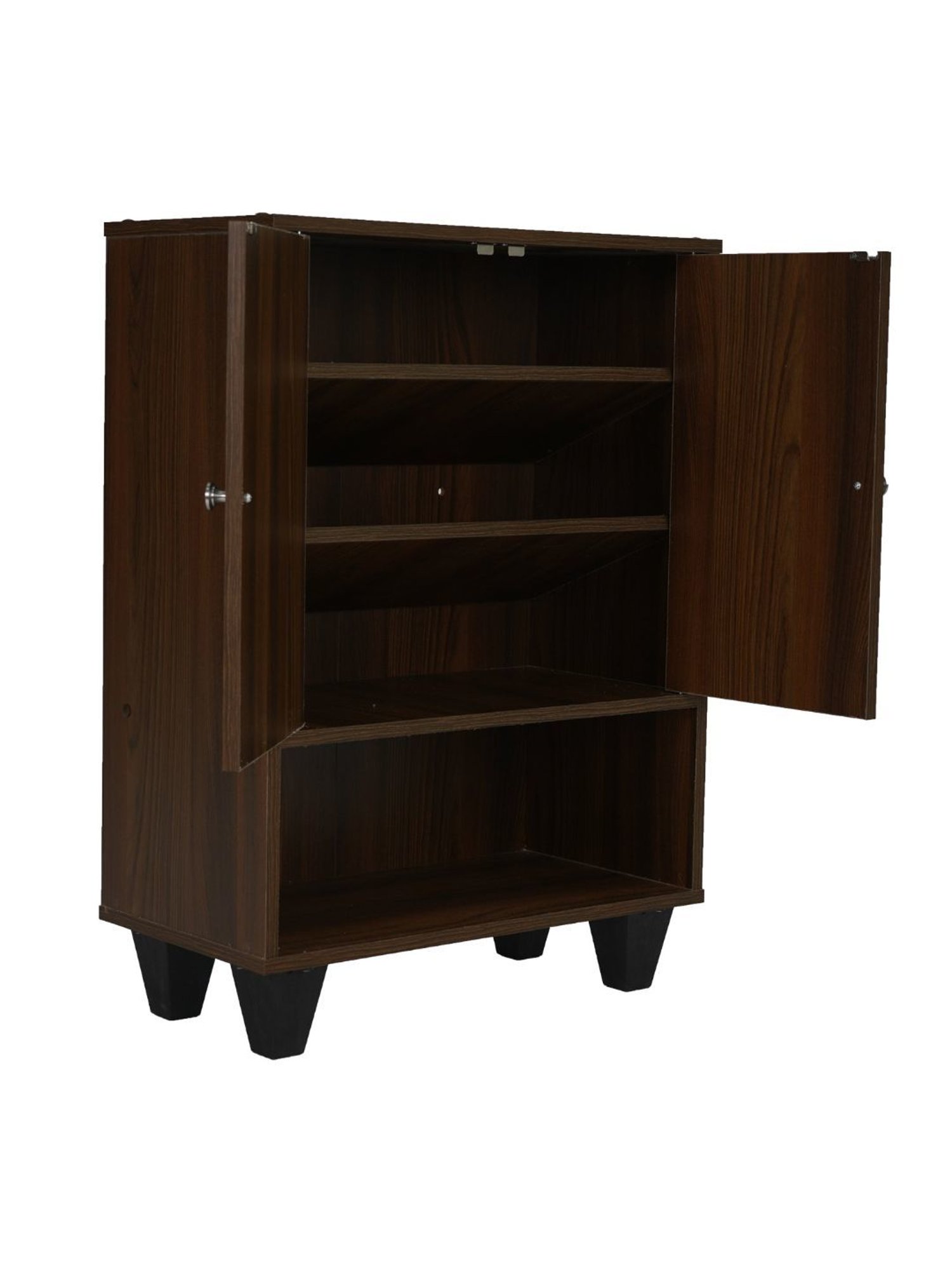 @home Astero Walnut Brown Engineered Wood Shoe Cabinet