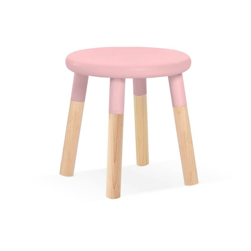 Set of 2 Peewee Wood Veneer Kids' Chairs Maple/Pink - Nico & Yeye