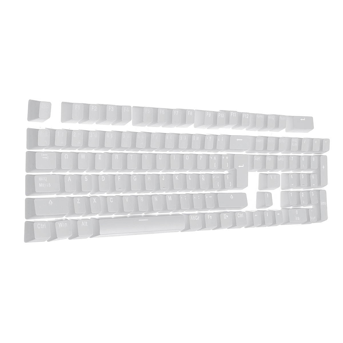 106 Key Light Translucent ABS Keycaps Spanish Keycap for Anne Pro 2 Mechanical Keyboard