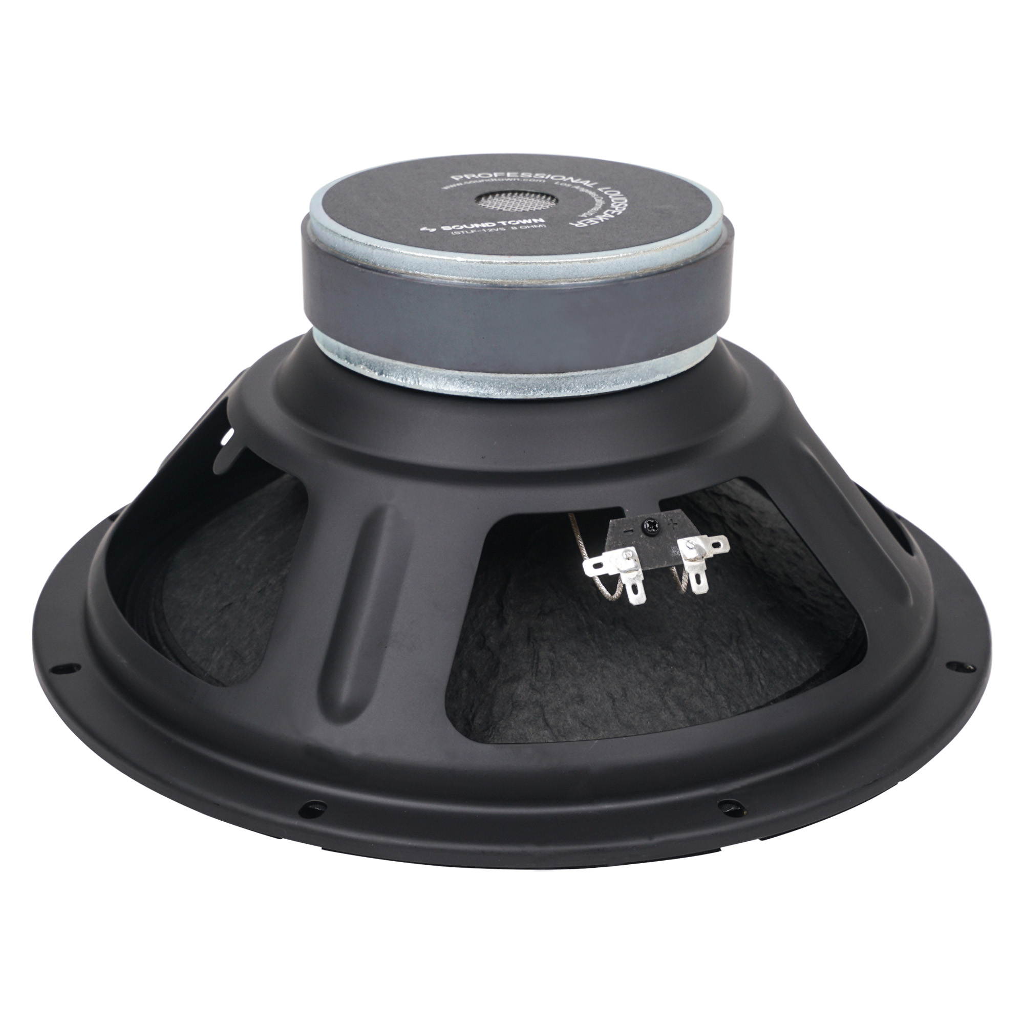 Sound Town 12&rdquo; 250W Steel Frame Raw Woofer (Low Frequency Driver) w/ 2" Voice Coil, Replacement Woofer for PA/DJ Speaker, Subwoofer Cabinets (STLF-12VS)