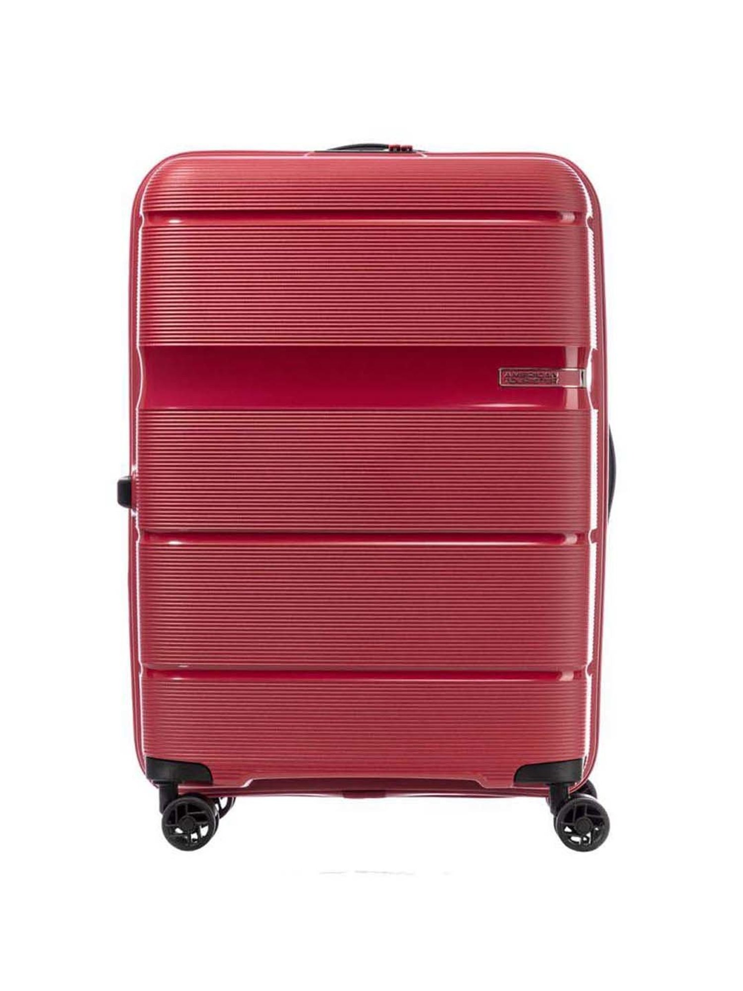 American Tourister Linex Red Textured Hard Large Trolley Bag - 54 cm
