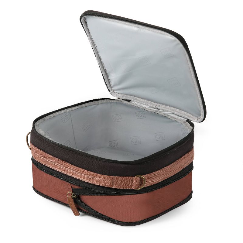 Arctic Zone Canvas Expandable Horizontal Lunch Box - Black