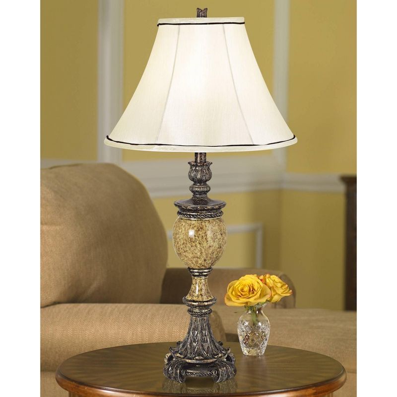 Kathy Ireland's Westminster Faux Marble Urn Table Lamp