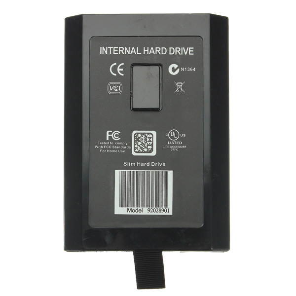 Etekcity 500GB HDD Slim XBOX360 Xbox 360 For Microsoft Hard Drive Internal Disk US - Black