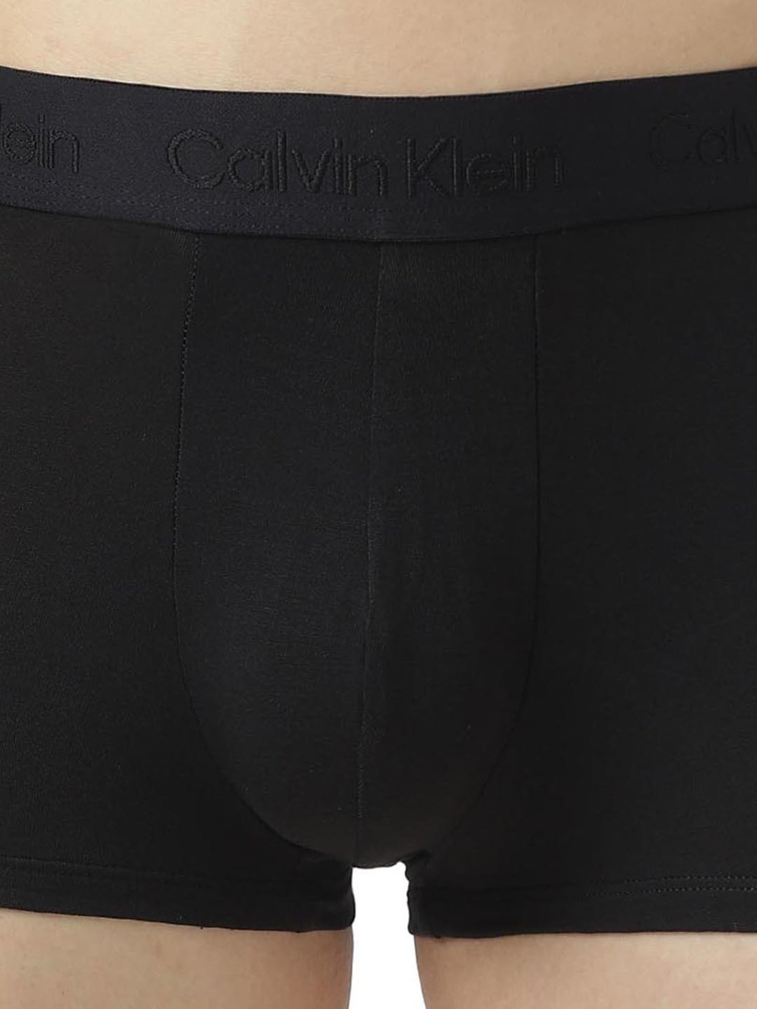 Calvin Klein Underwear Black Logo Regular Fit Trunks