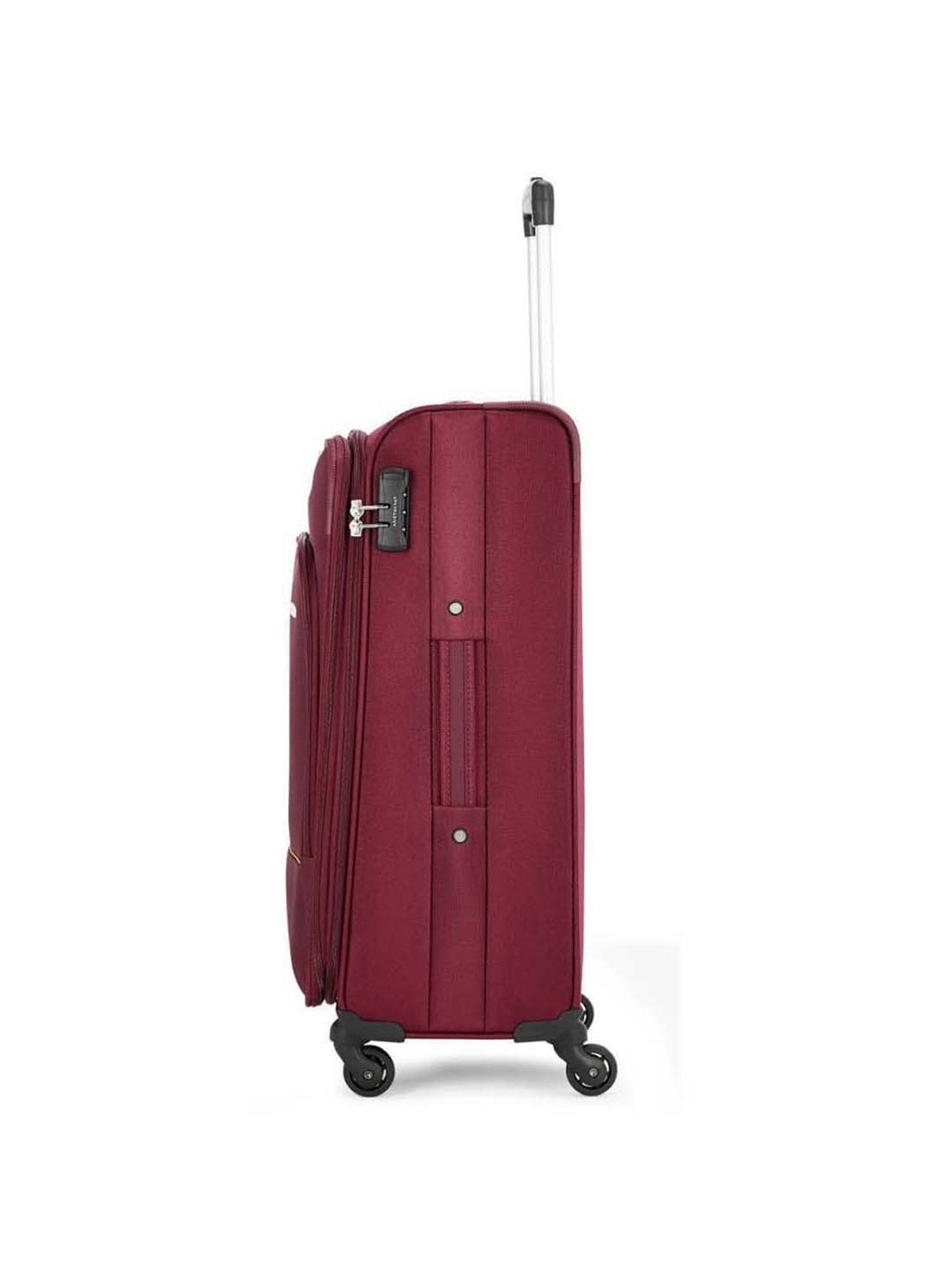 Aristocrat Vitara Red Solid Soft Medium Trolley Bag - 41.5 cm