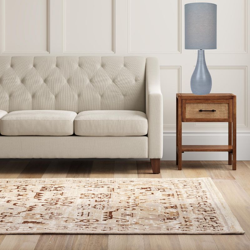 Quatro Table Lamp Brushed Gray  - Lite Source