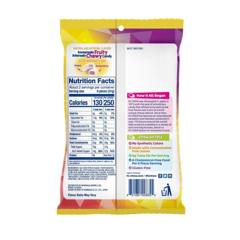 Hi-Chew Grape and Strawberry Candy - 2.12oz