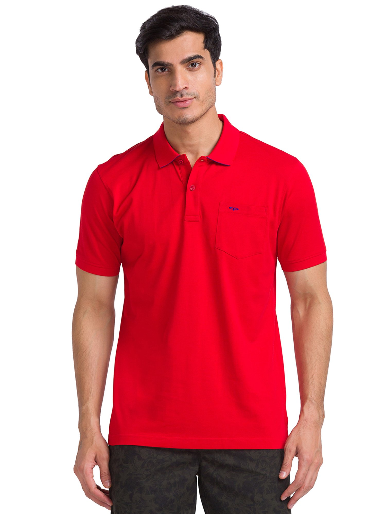 ColorPlus Red Tailored Fit Polo T-Shirt
