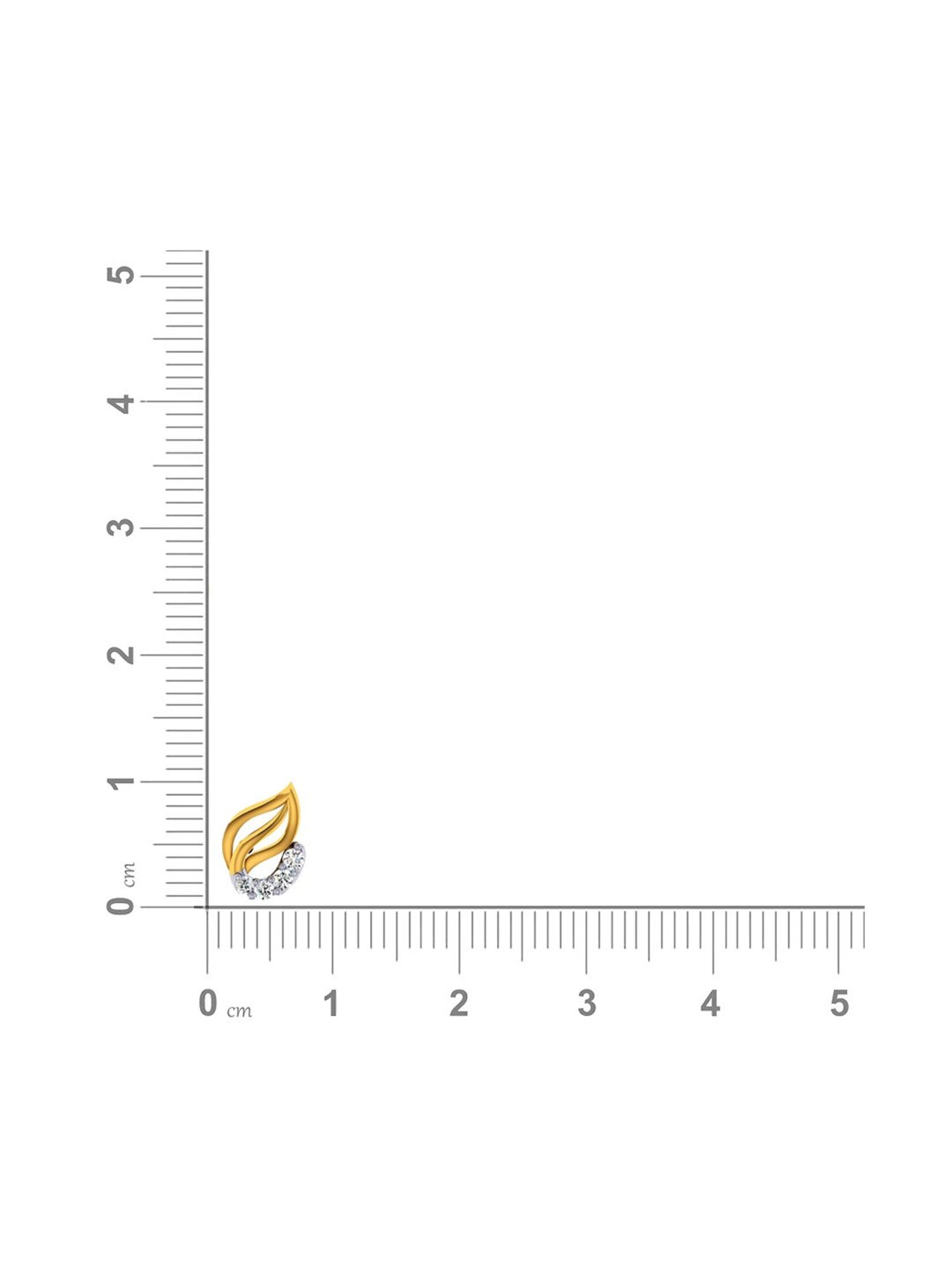 P.C. Chandra Jewellers 14 kt Gold Earrings