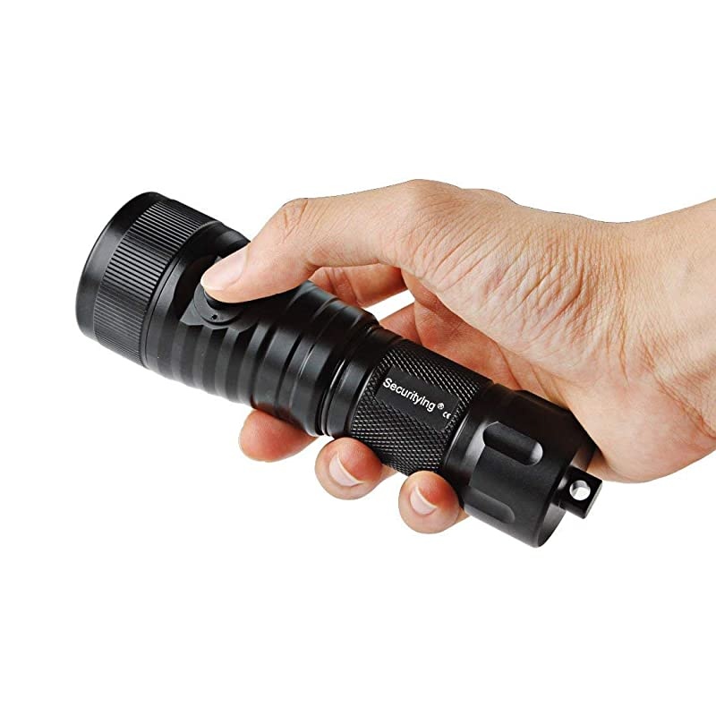 Scuba Diving Flashlight Underwater 200M Video Camera Photography Light Torch Diving Flashlight with Ball Joint Bracket18650 Rechargeable Batteries and Charger