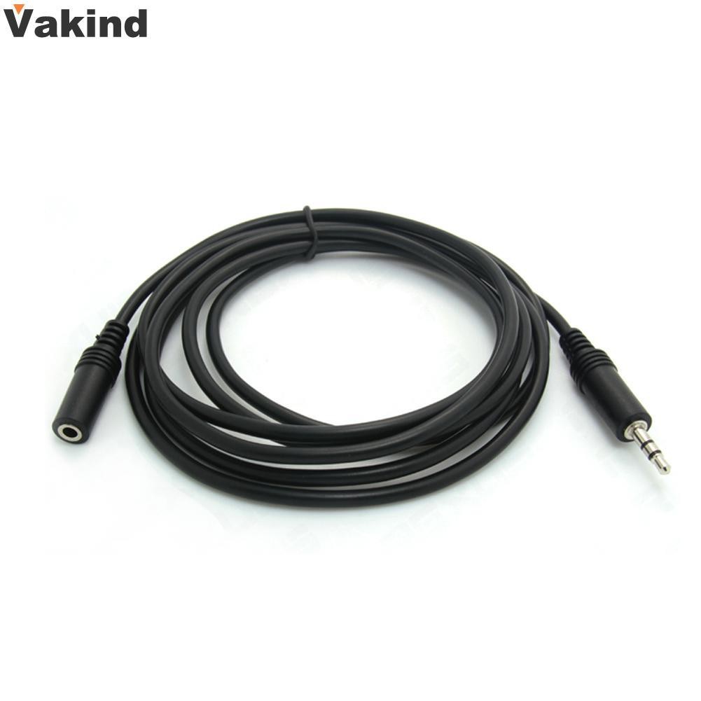 10ft 3.5mm 1/8" Stereo Audio Aux Headphone Cable Extension Cord Male to Female Stereo Cable Black