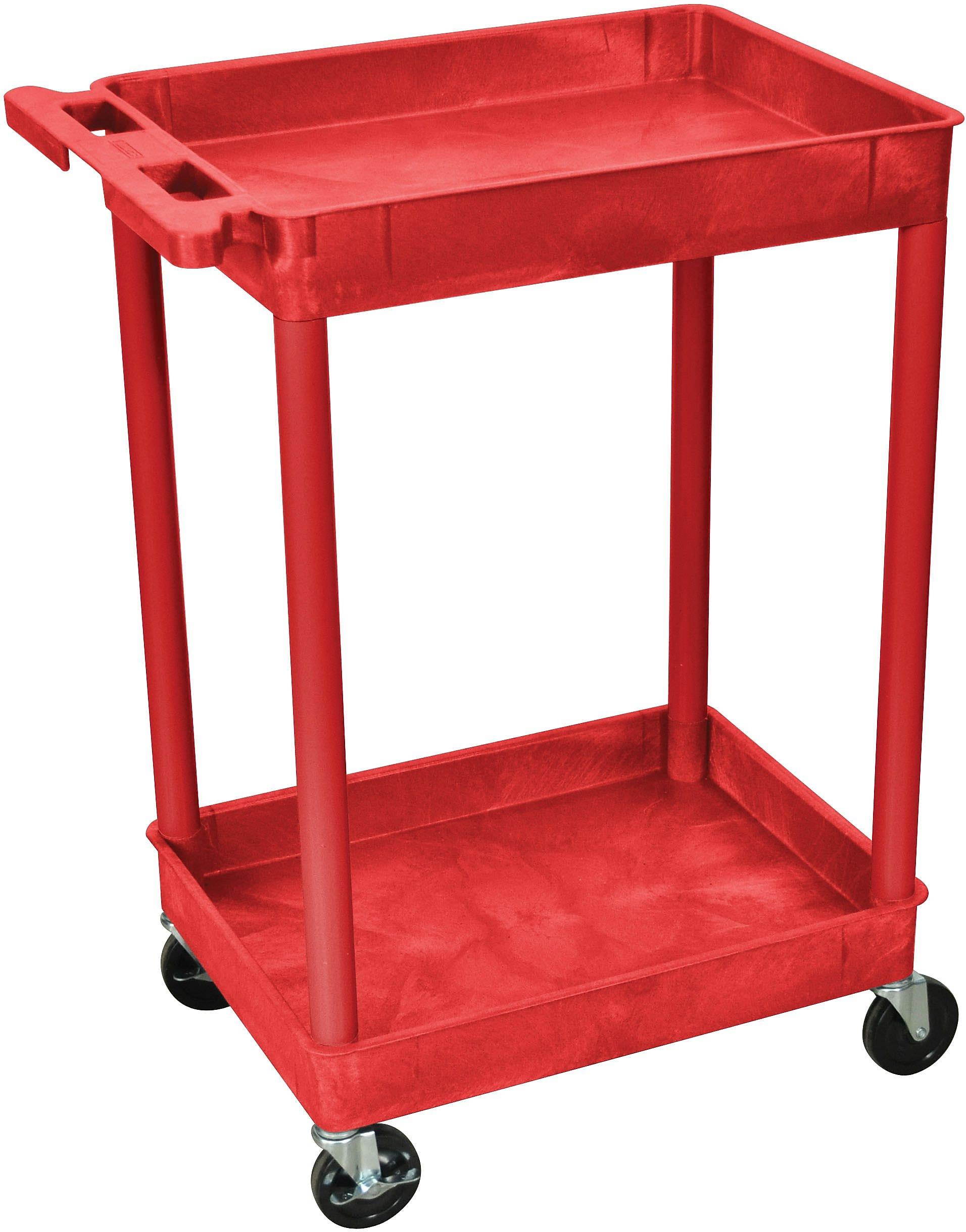 Luxor 2 Shelf Tall Utility Cart