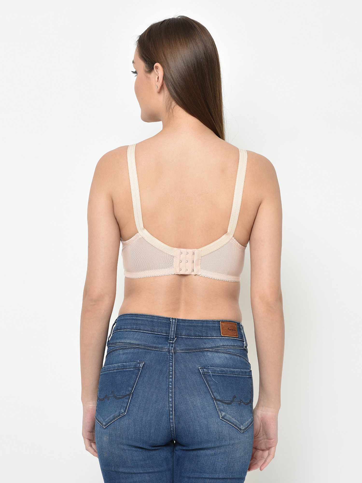 Da Intimo Beige Non Wired Non Padded Full Coverage Bra