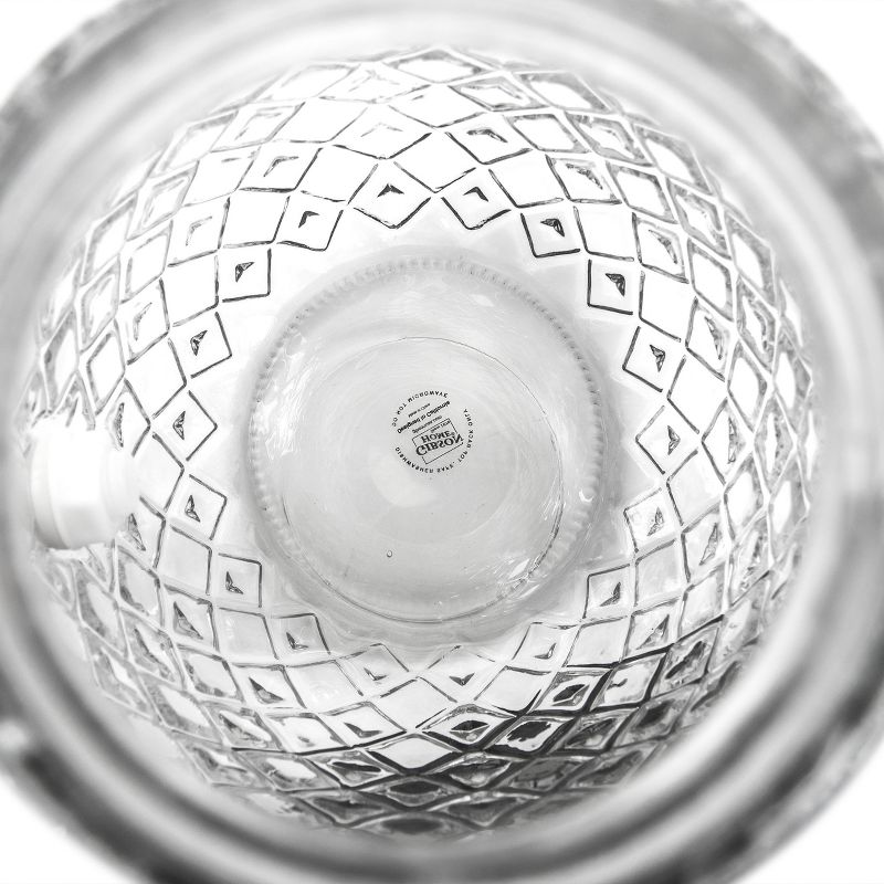Gibson Home 1.2 Gallon Pineapple Clear Glass Beverage Dispenser