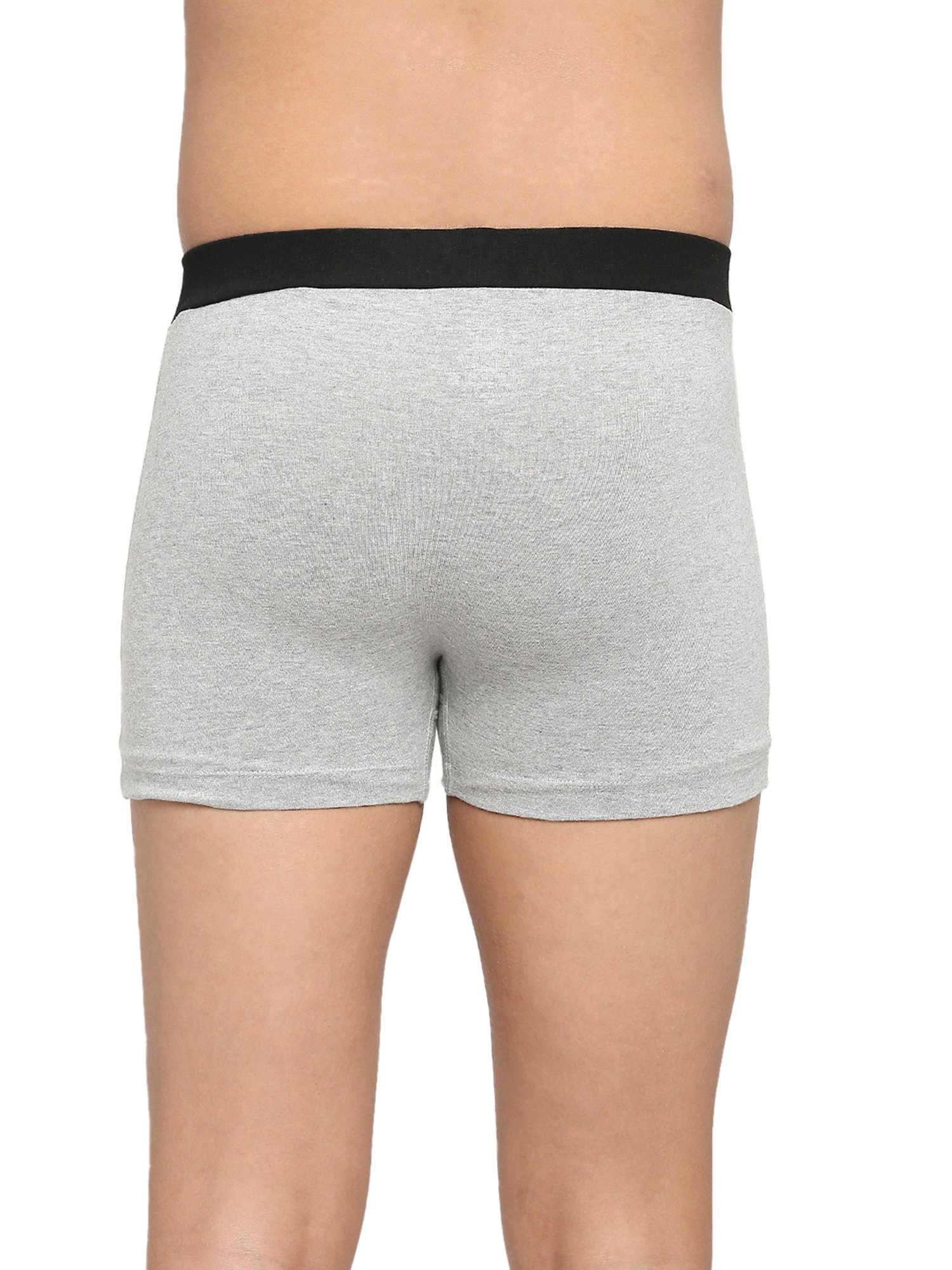 Frenchie Kids Grey & Pink Solid Trunks (Pack Of 2)