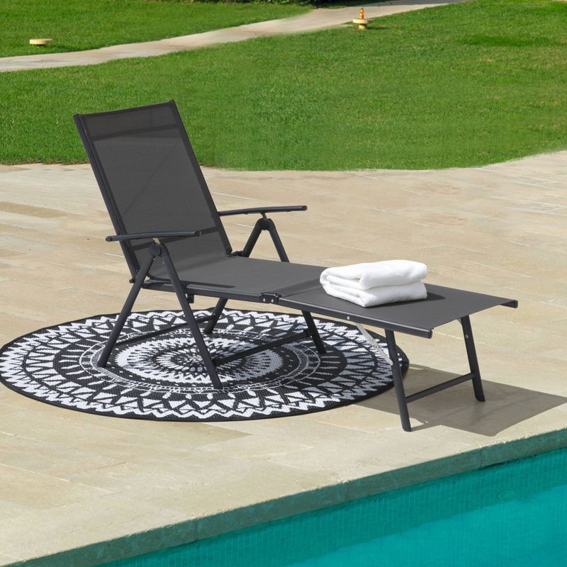 Textilene Single Patio Chaise - NUU GARDEN