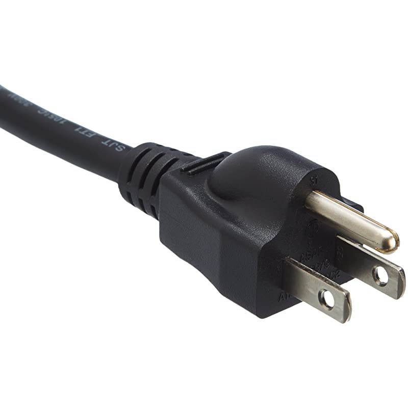 Power Cord 15Foot Black 5Pack