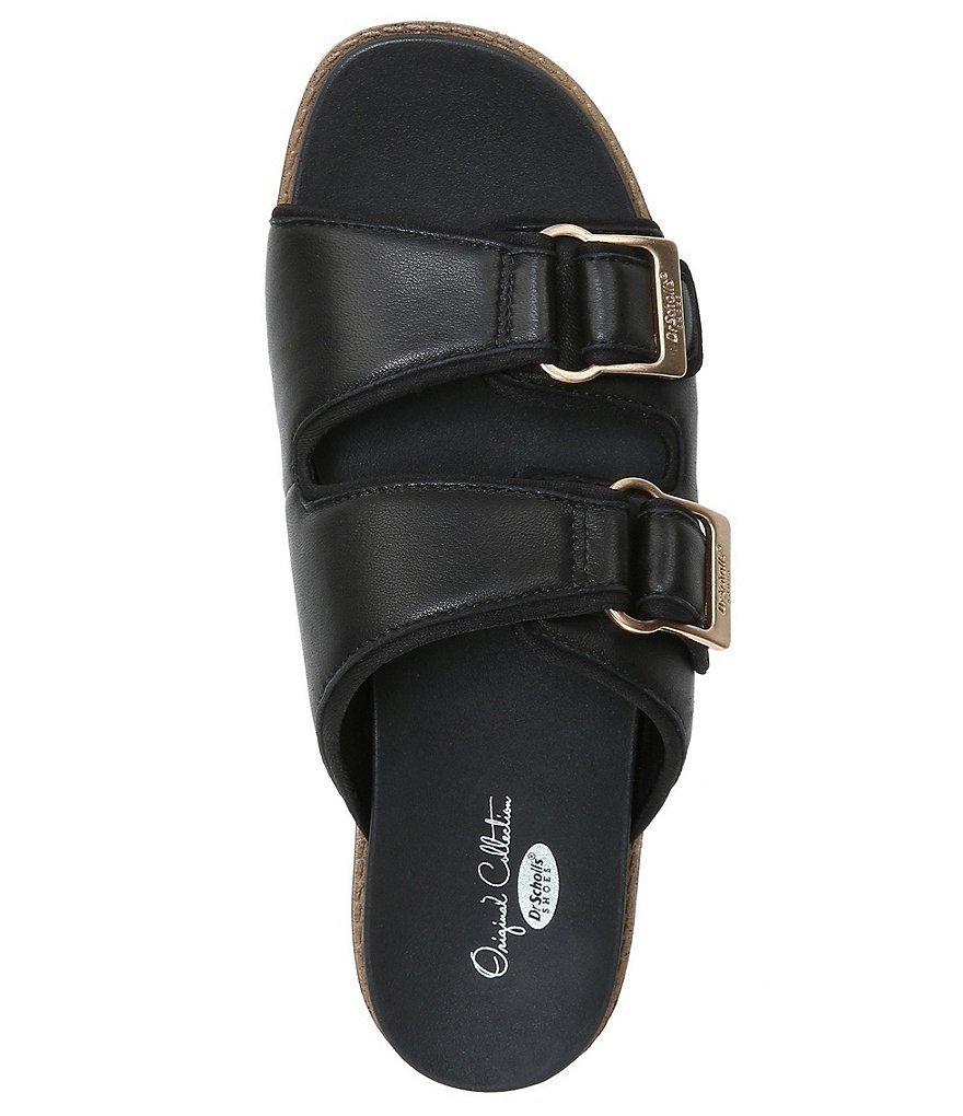 Original Collection by Dr. Scholl's Mega Leather Platform Slide Sandals