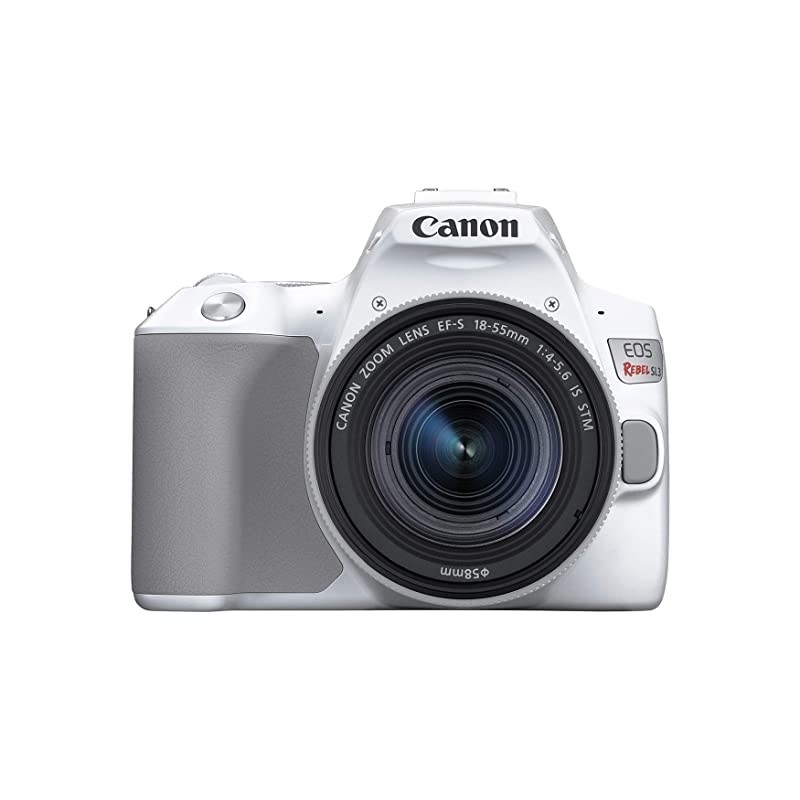 EOS REBEL SL3 Digital SLR Camera with EF-S 18-55mm Lens Kit, Built-in Wi-Fi, Dual Pixel CMOS AF and 3.0 inch Vari-angle Touch Screen, White