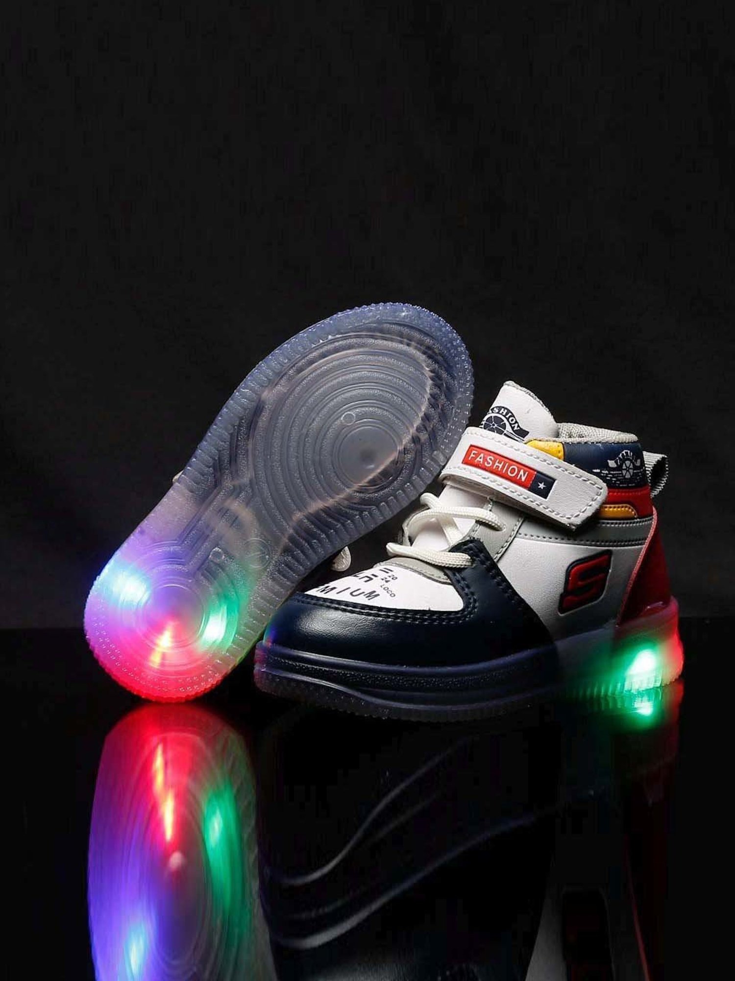 Tiny Bugs Kids Black & White Casual Sneakers