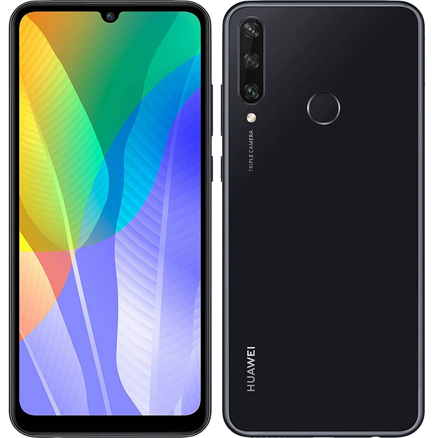 Huawei Y6p Dual-SIM 64GB ROM + 3GB RAM (GSM Only | No CDMA) Factory Unlocked 4G/LTE Smartphone (Midnight Black) - International Version