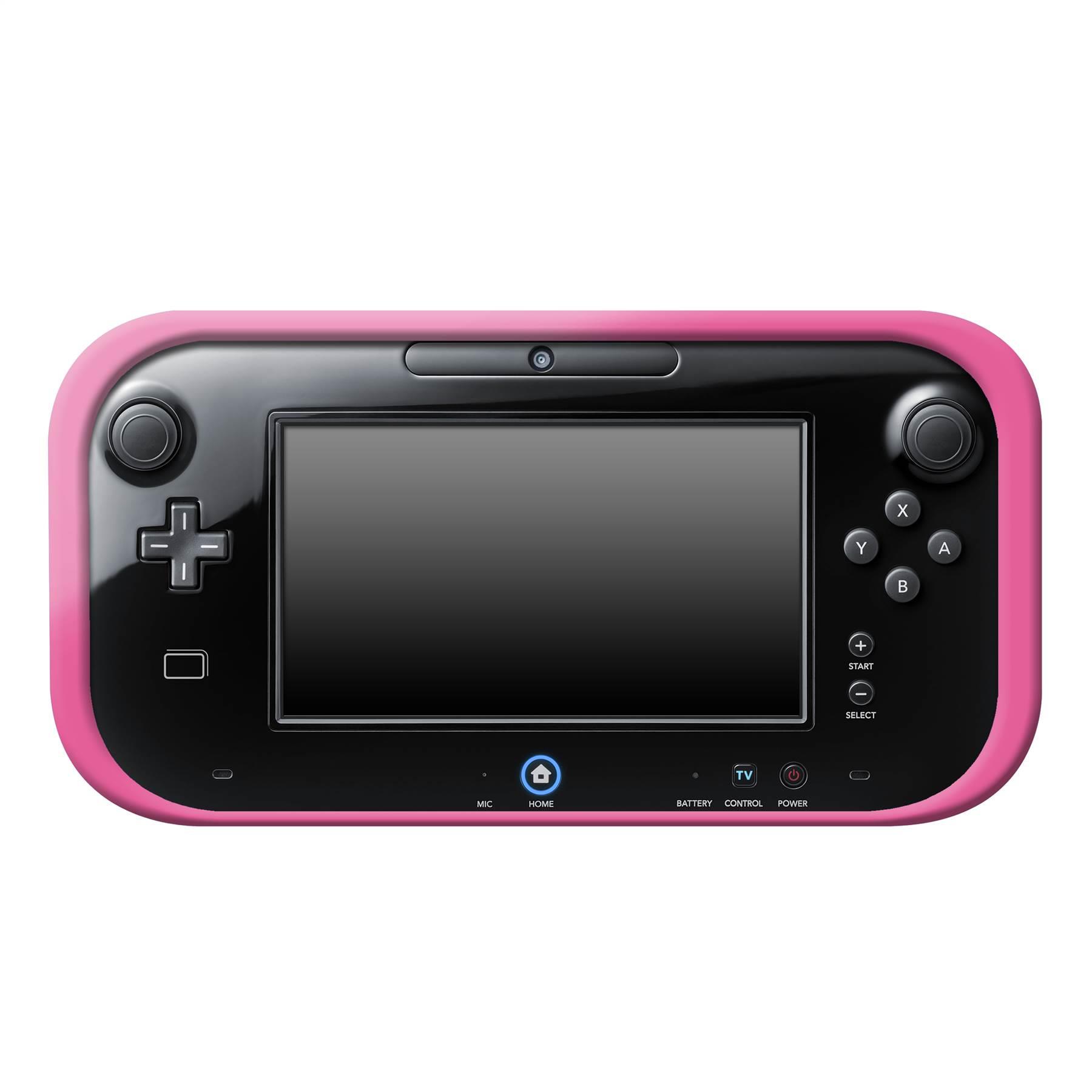 Hellfire Trading Wii U PINK SILICONE SOFT COVER RUBBER GEL SKIN CASE FOR NINTENDO Wii U